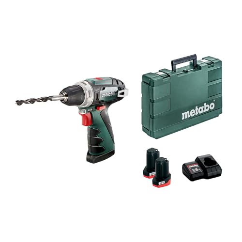 Metabo 600080500 Akku-Bohrschrauber klein PowerMaxx BS Basic...