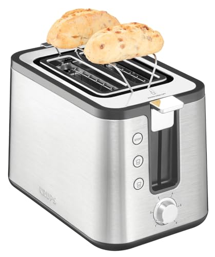 Krups KH442D Control Line Premium Toaster, Edelstahl, 2...