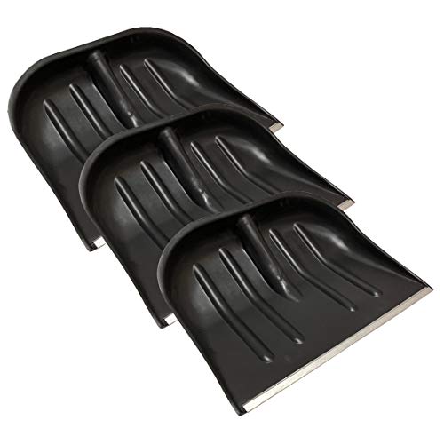 3x Schneeschieber Schneeschaufel Schwarz 45cmx35cm mit...