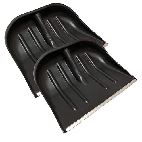 2x Schneeschieber Schneeschaufel Schwarz 45cmx35cm mit...