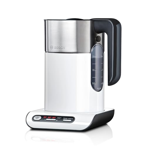 Bosch kabelloser Wasserkocher TWK8611P, Abschaltautomatik,...