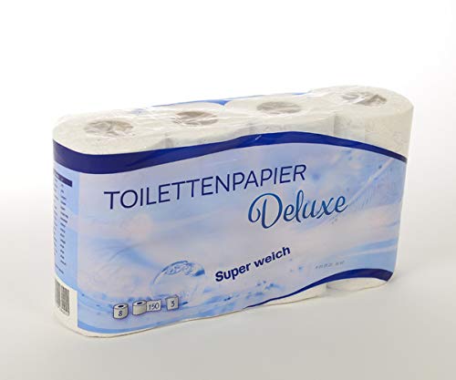 Toilettenpapier WC Papier Klopapier 3 - lagig 96 Rollen (EUR...
