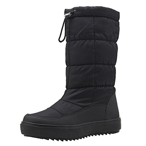 Shenji Damen Winterstiefel Hohe mit Rutschfester Sohle...
