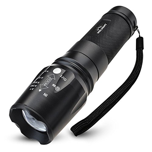HIILIGHT LED Taschenlampe 2000 - Extrem Hell mit Zoom...