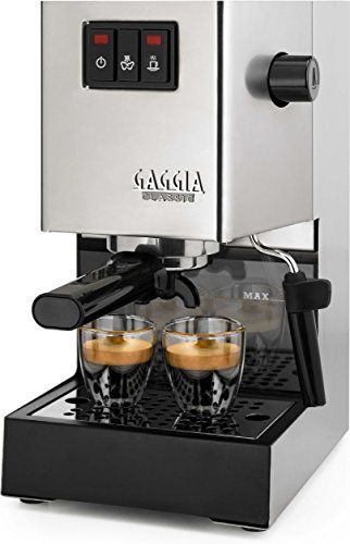 Gaggia Siebträger Espressomaschine, Dampfdüse, Edelstahl