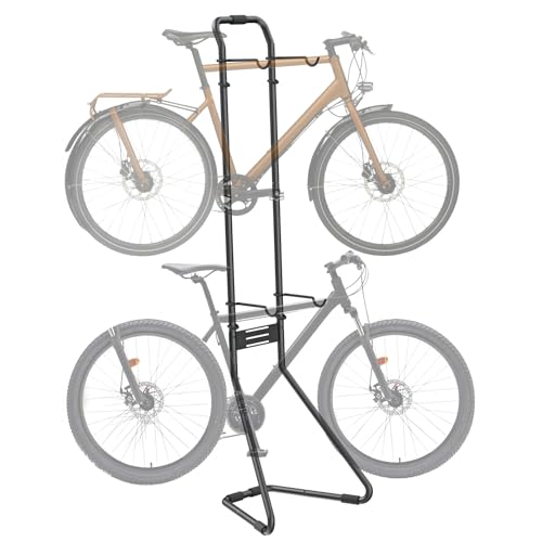 Mimoke Fahrradständer Boden Für 2 Fahrräder Schwerkraft...