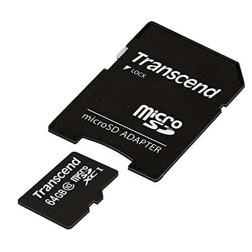 Transcend 64GB microSDXC/SDHC Class 10 (Premium) with...