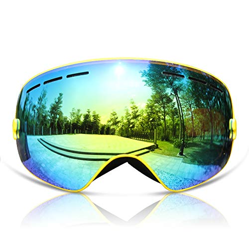 GANZTON Skibrille Snowboard Brille Doppel-Objektiv UV-Schutz...
