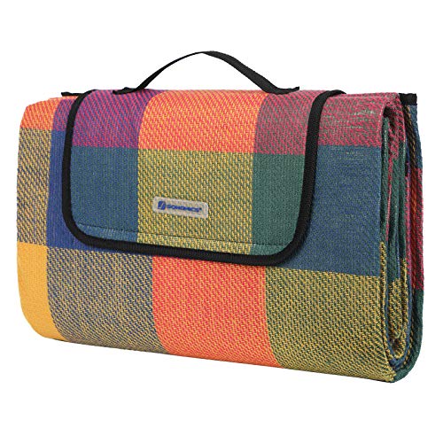 SONGMICS Picknickdecke, 195 x 150 cm, groß, Campingdecke,...