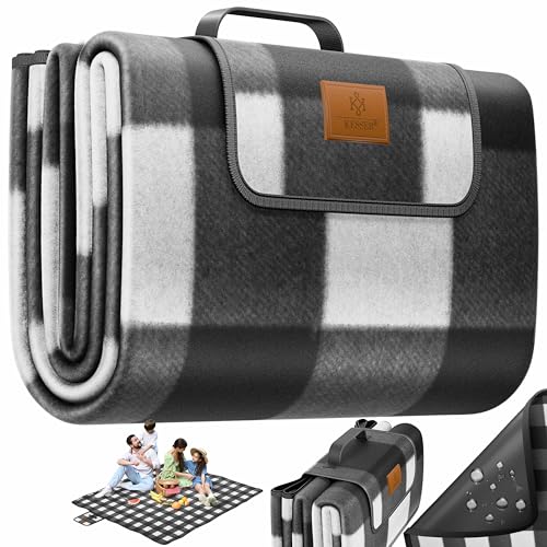 KESSER® Picknickdecke campingdecke XXL 200 x 200 cm -...