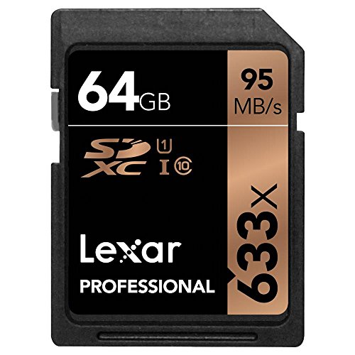 Lexar Professional 633x SD Karte 64GB, SDXC UHS-I...